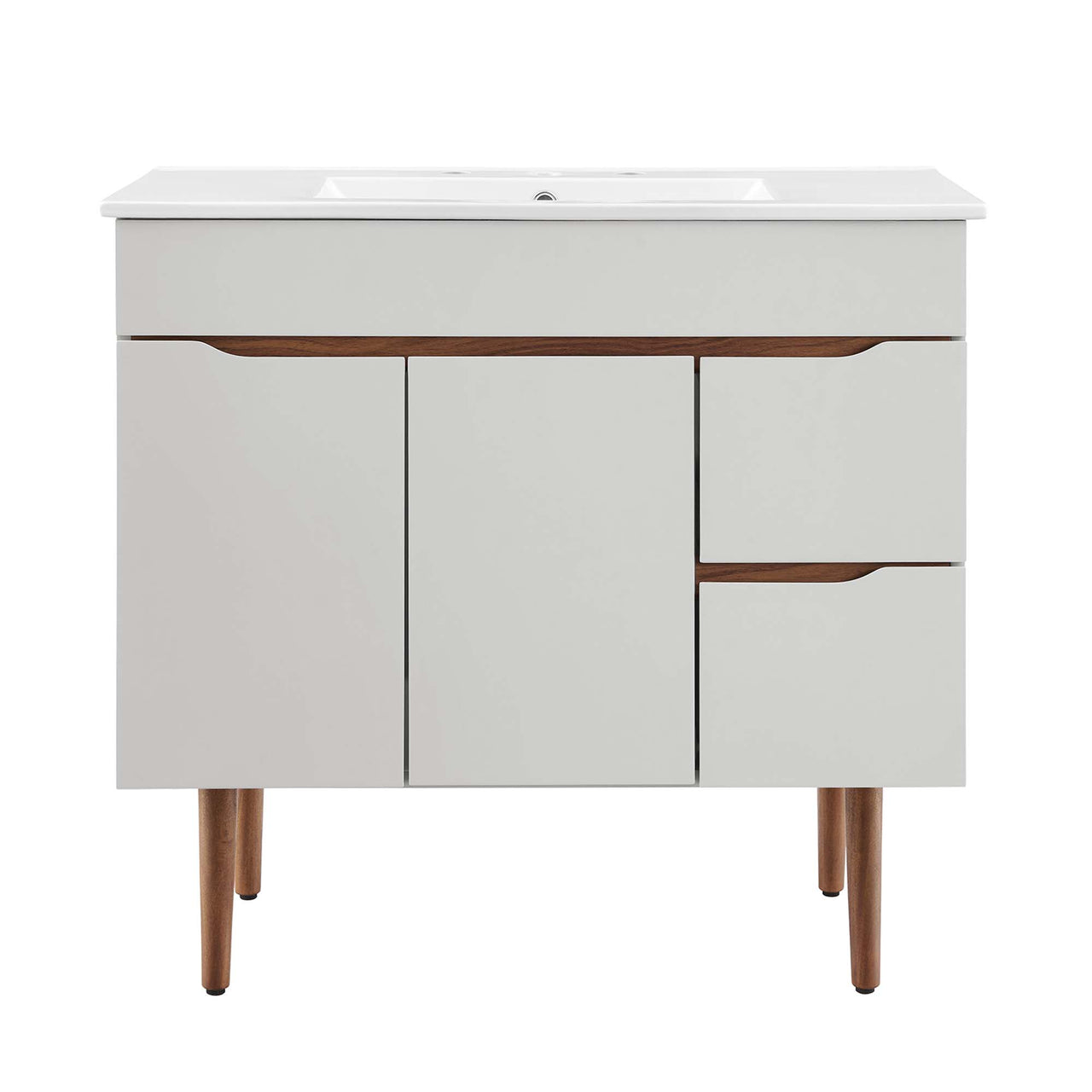 Arwyn Vanity Unit, Large, Gray & White