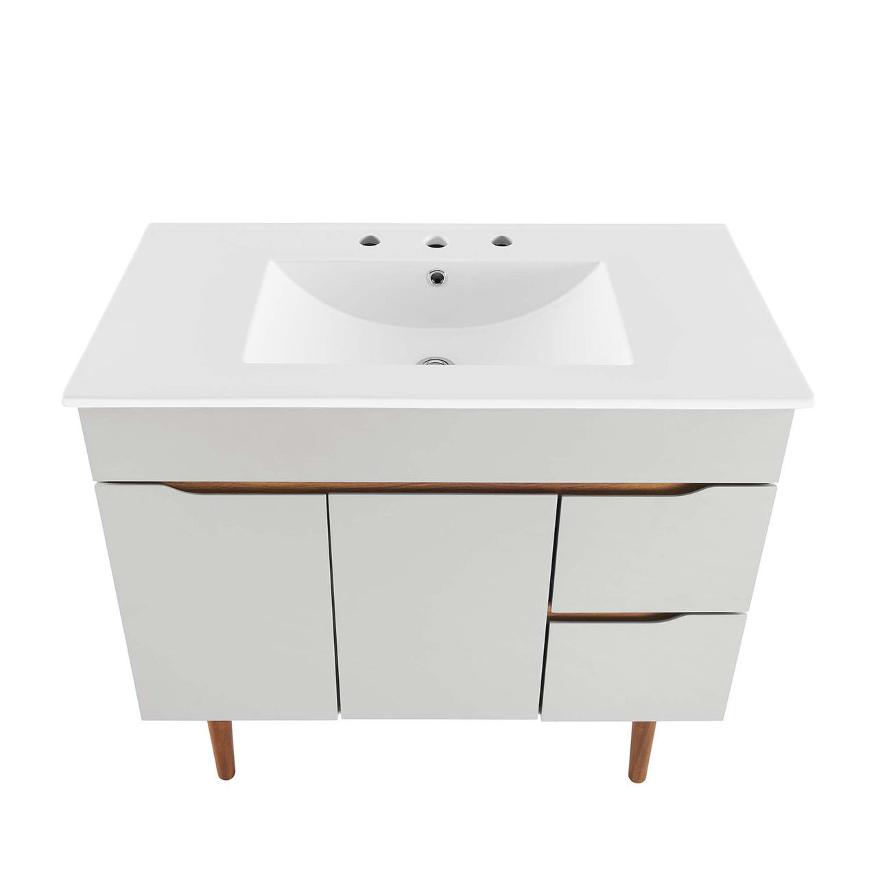 Arwyn Vanity Unit, Large, Gray & White