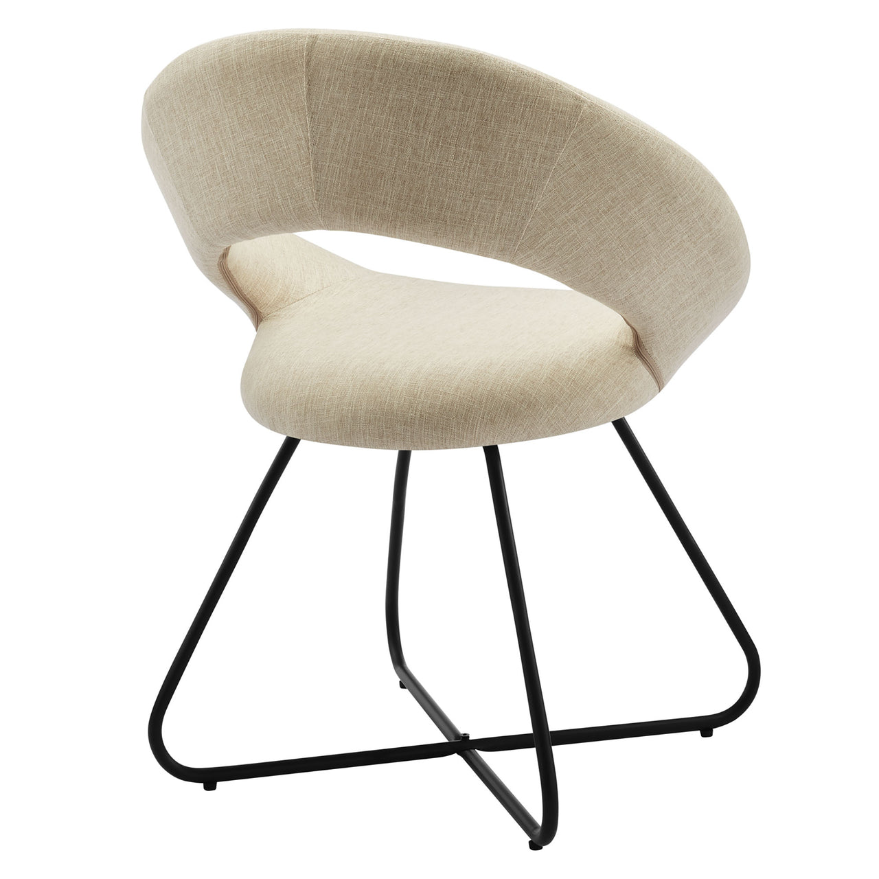 Epicenter Fabric Dining Chair Set of 2, Beige