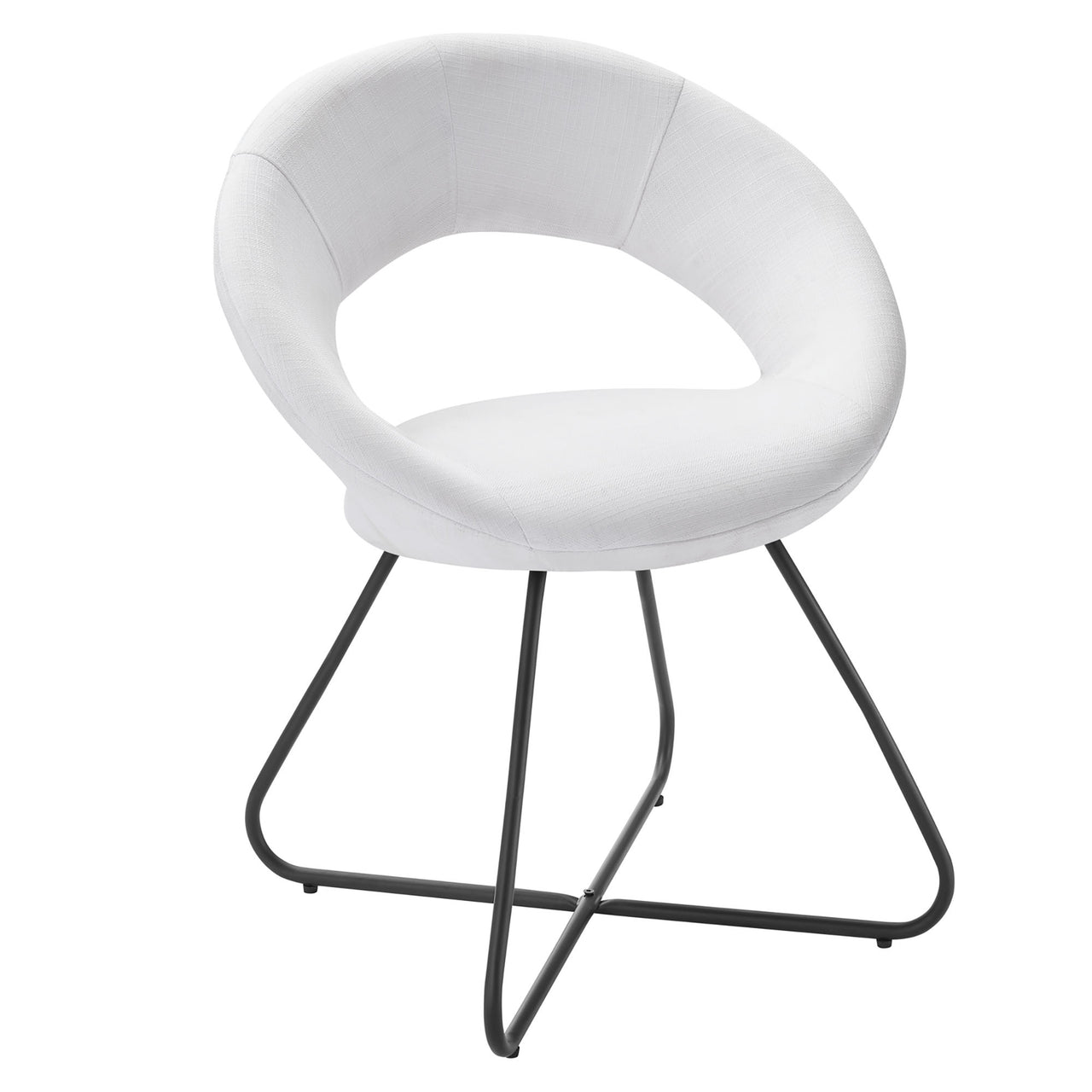 Epicenter Fabric Dining Chair Set of 2, White