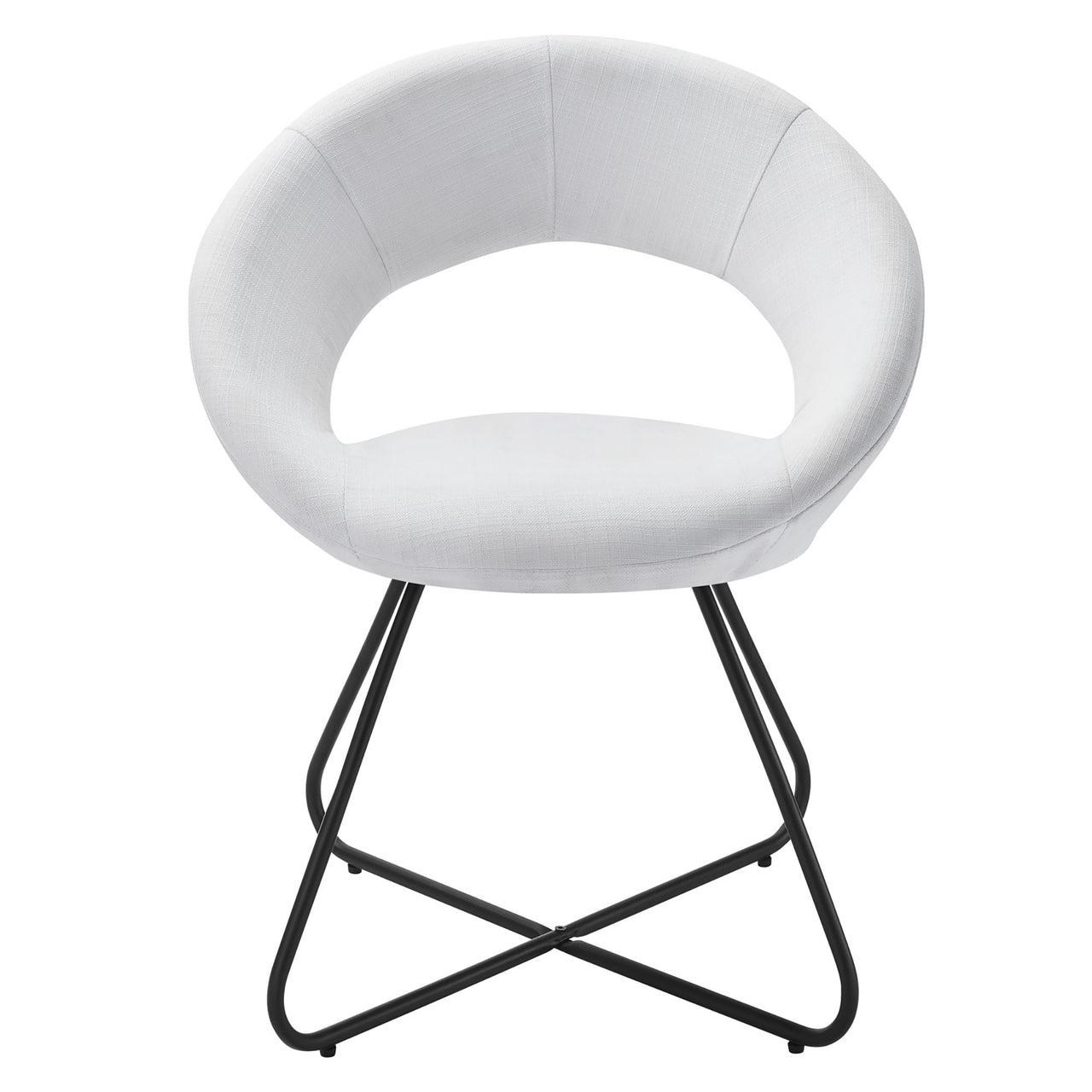 Epicenter Fabric Dining Chair Set of 2, White
