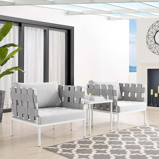 Harmonize 3-Piece Sunbrella® Alfresco Seating Set, Gray