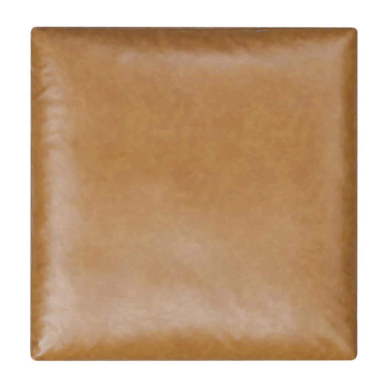 Angelic Cloudblend Eco-Leather Ottoman | Modular Sectional Component, Tan