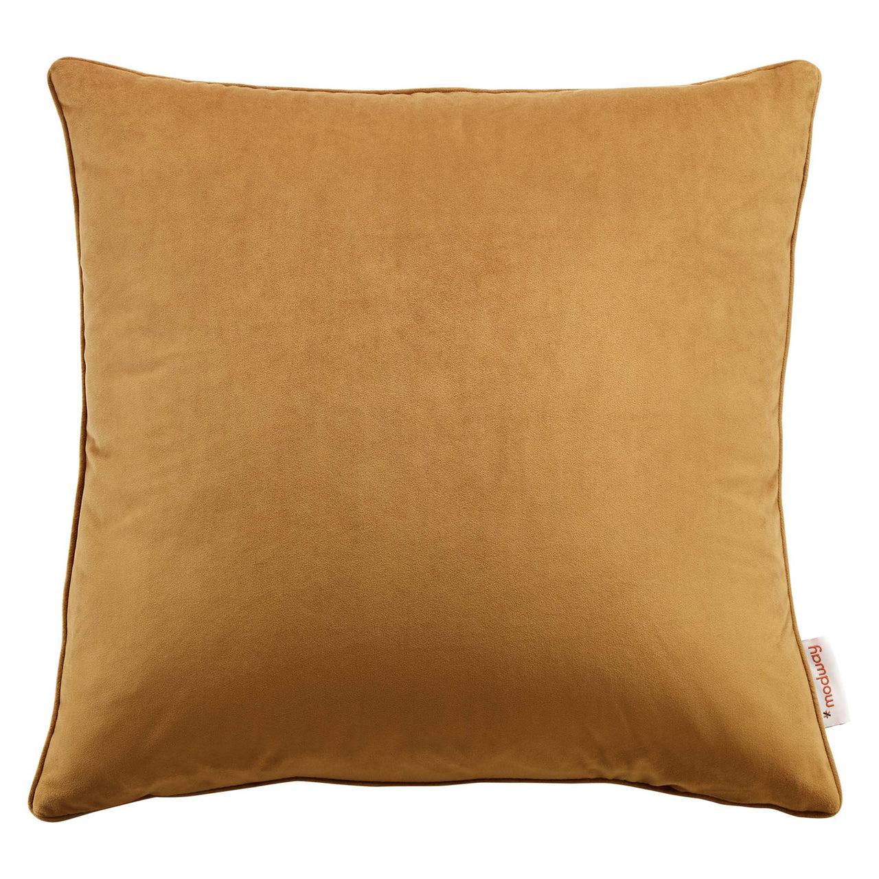 Velisse Luxe Velvet Throw Pillow, Small, Cognac