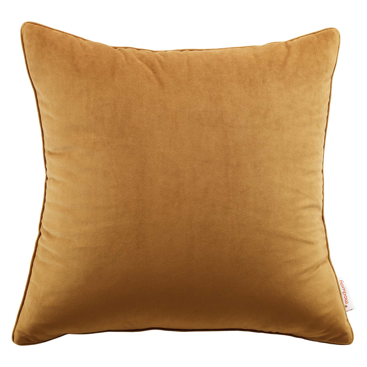 Velisse Luxe Velvet Throw Pillow, Medium, Cognac