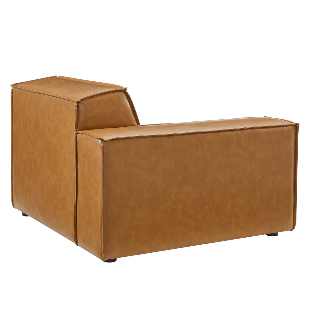 Phoenix 5-Piece Modular Eco-Leather Corner Sectional, Tan