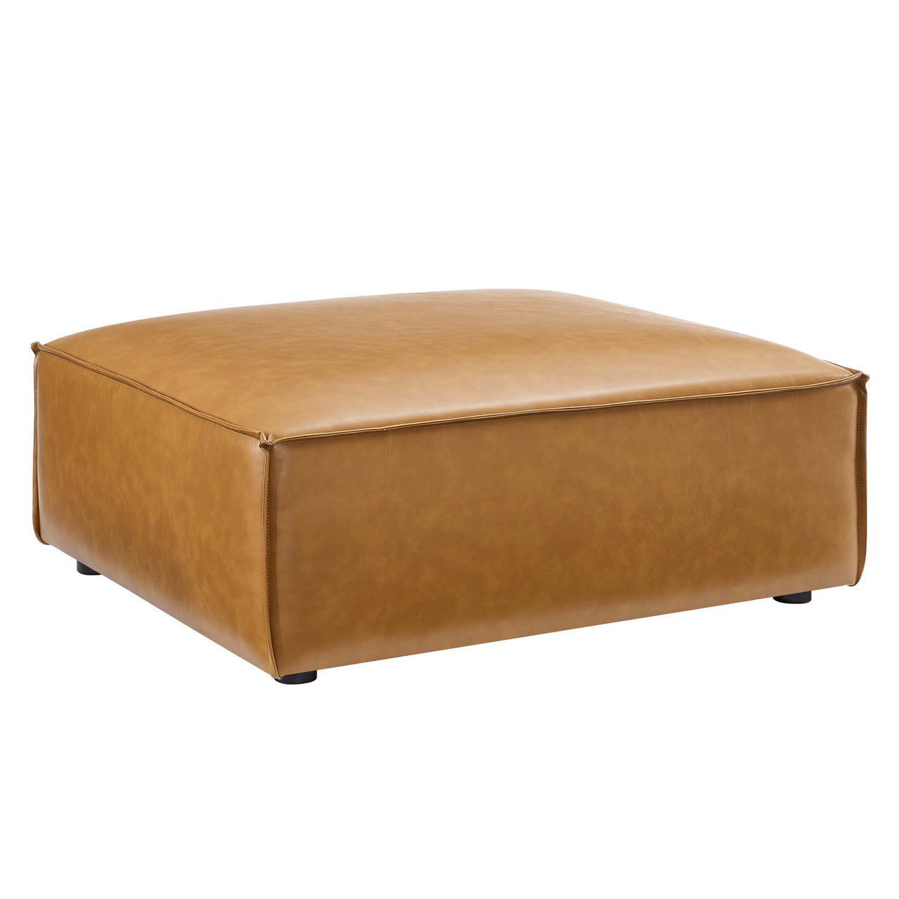 Phoenix 6-Piece Modular Eco-Leather U-Shaped Sectional, Tan