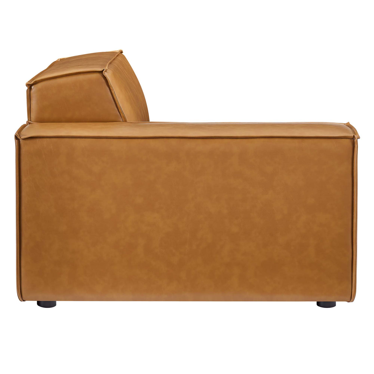 Phoenix 6-Piece Modular Eco-Leather U-Shaped Sectional, Tan
