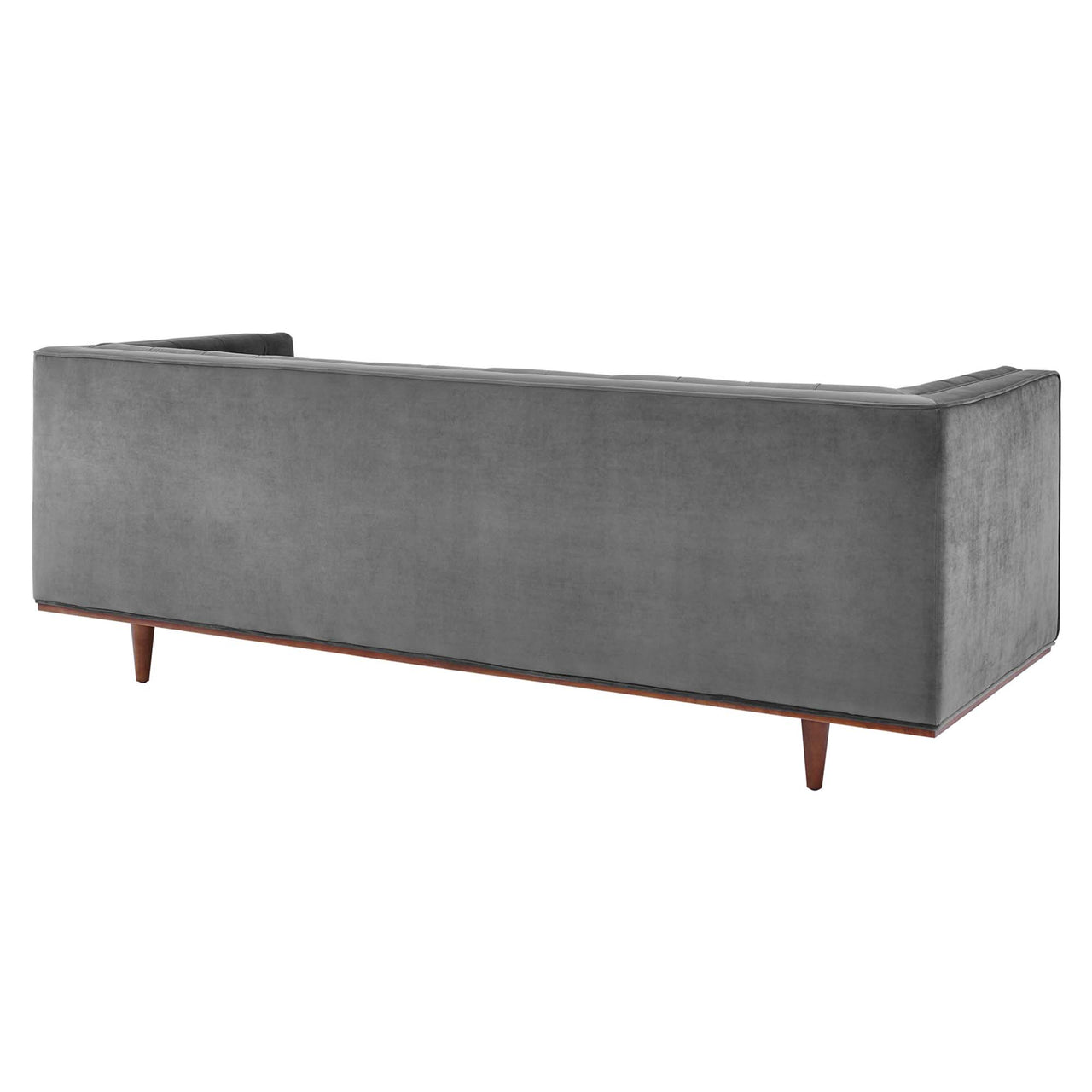Estavale Velvet Sofa, Gray