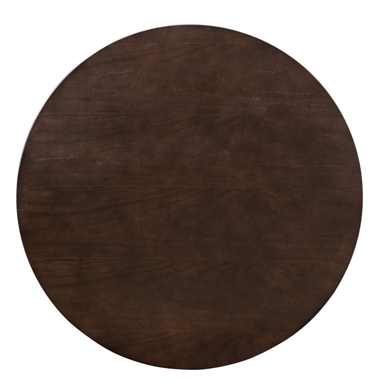 Kavrin Round Dining Table, Small, Gold & Cherry Walnut