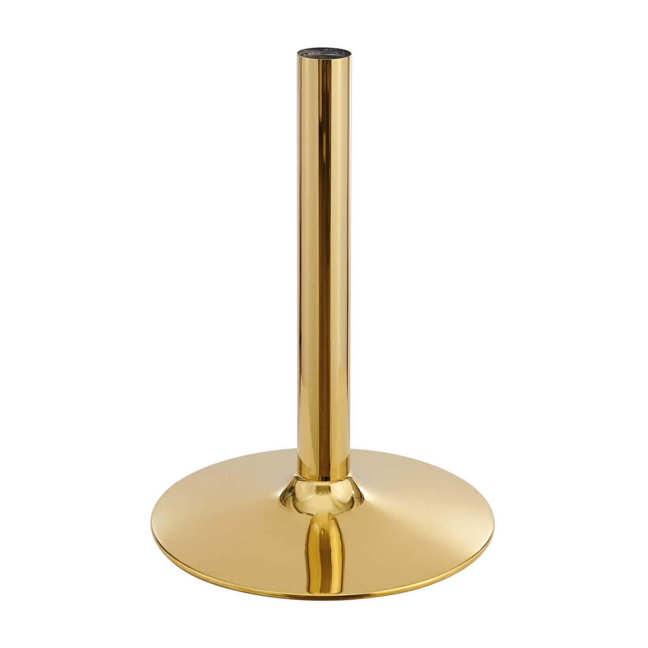 Kavrin Round Dining Table, Small, Gold & Natural Wood