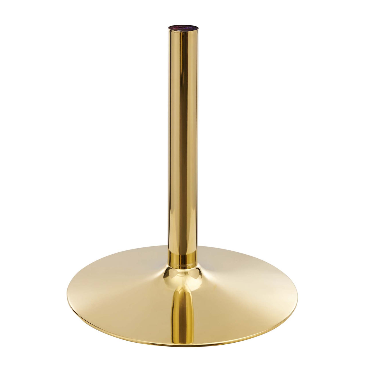 Kavrin Round Dining Table, Medium, Gold & Cherry Walnut