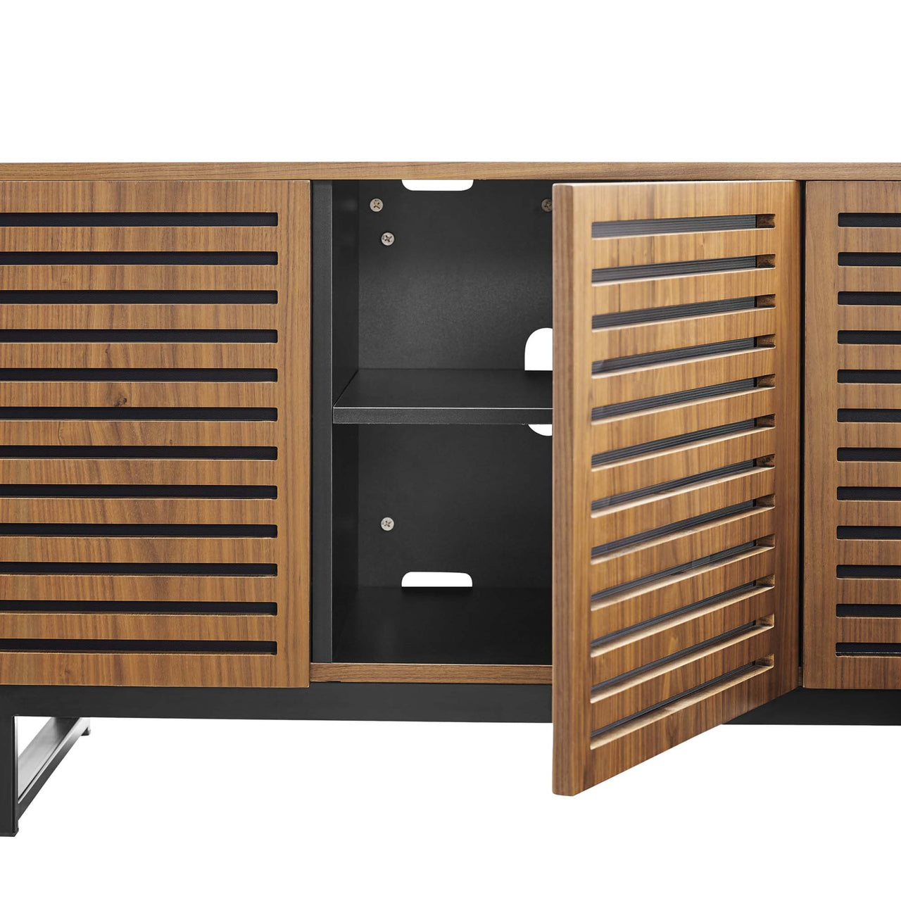 Keeper TV Stand, Small, Walnut