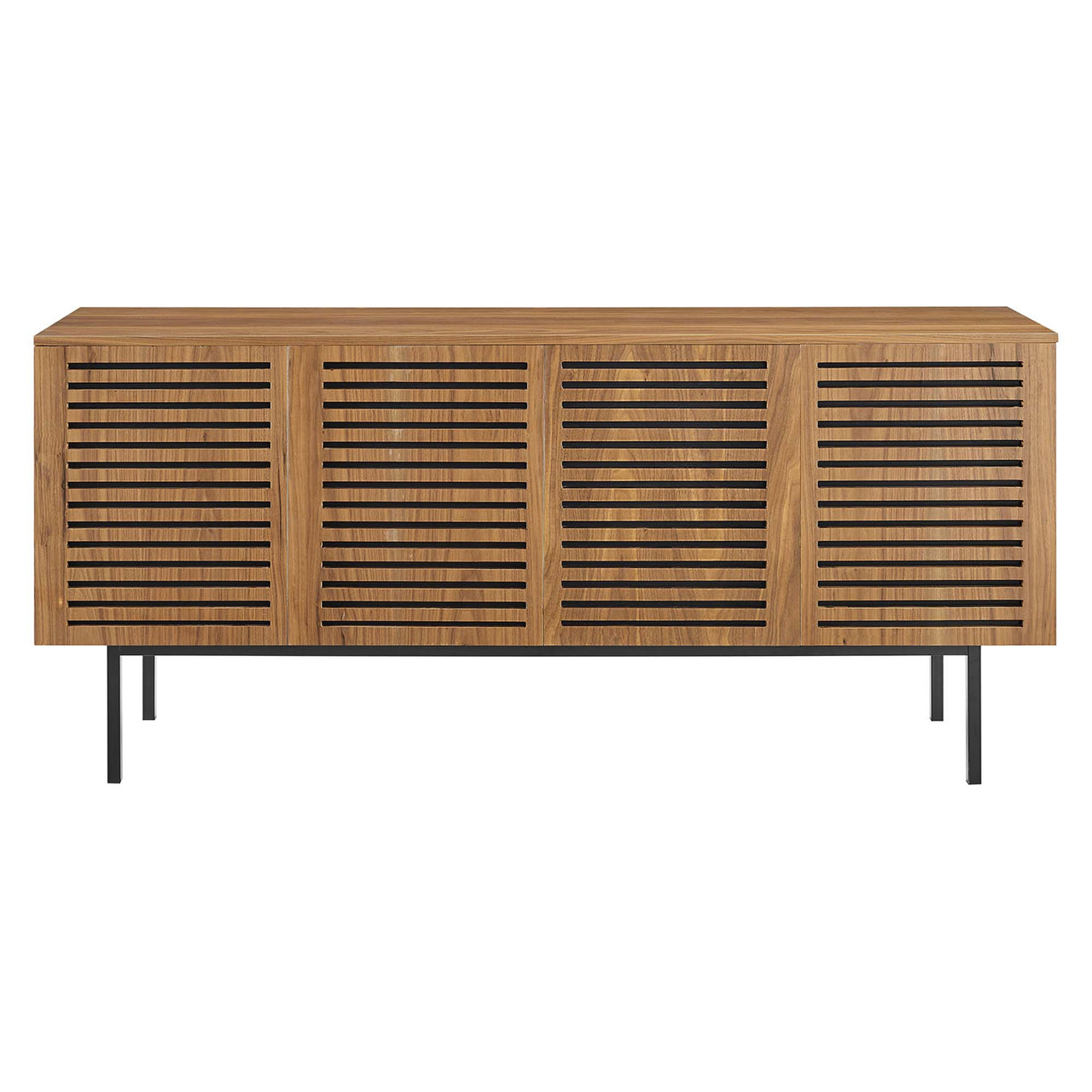 Keeper Tall TV Stand, Large, Walnut