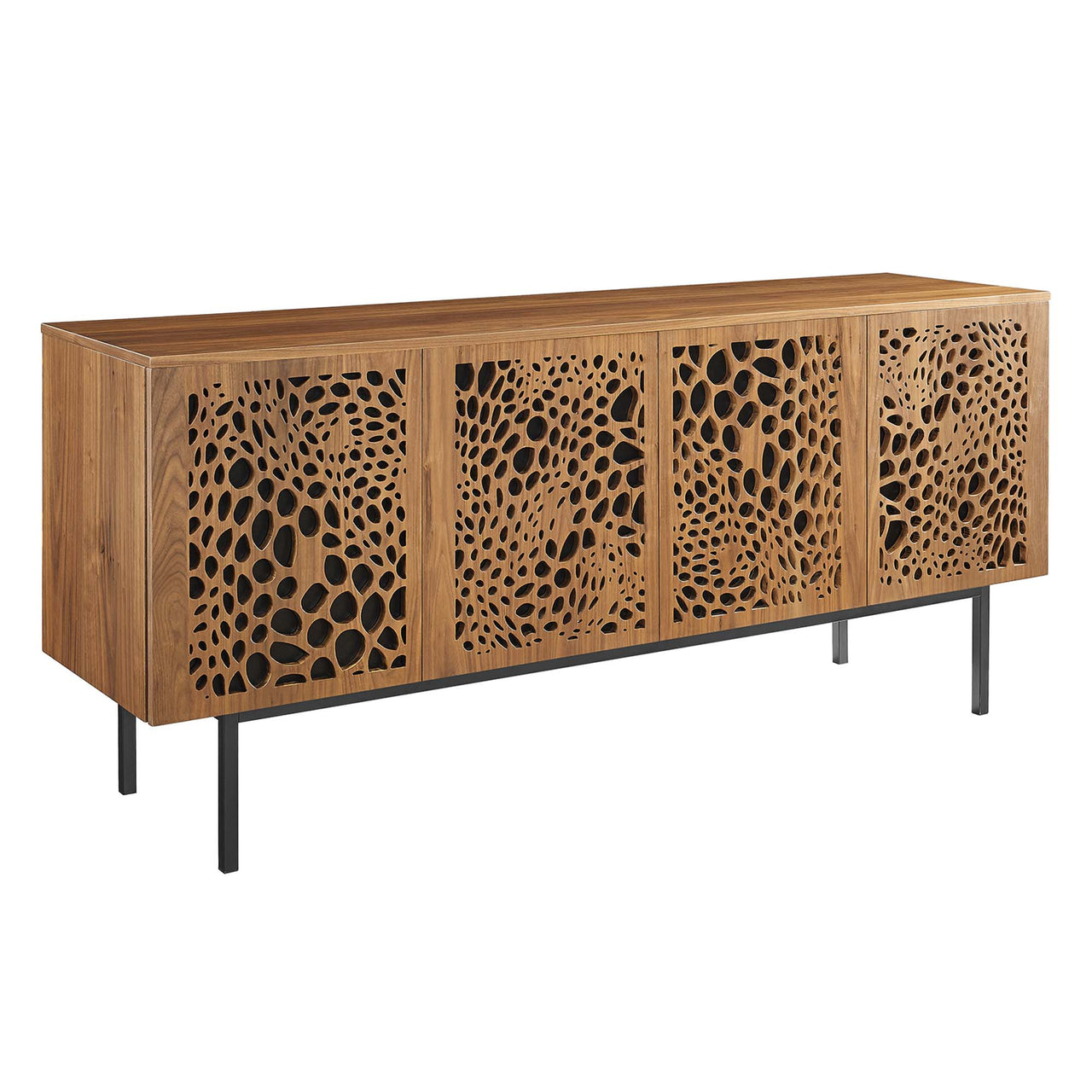 Olythea TV Stand, Walnut