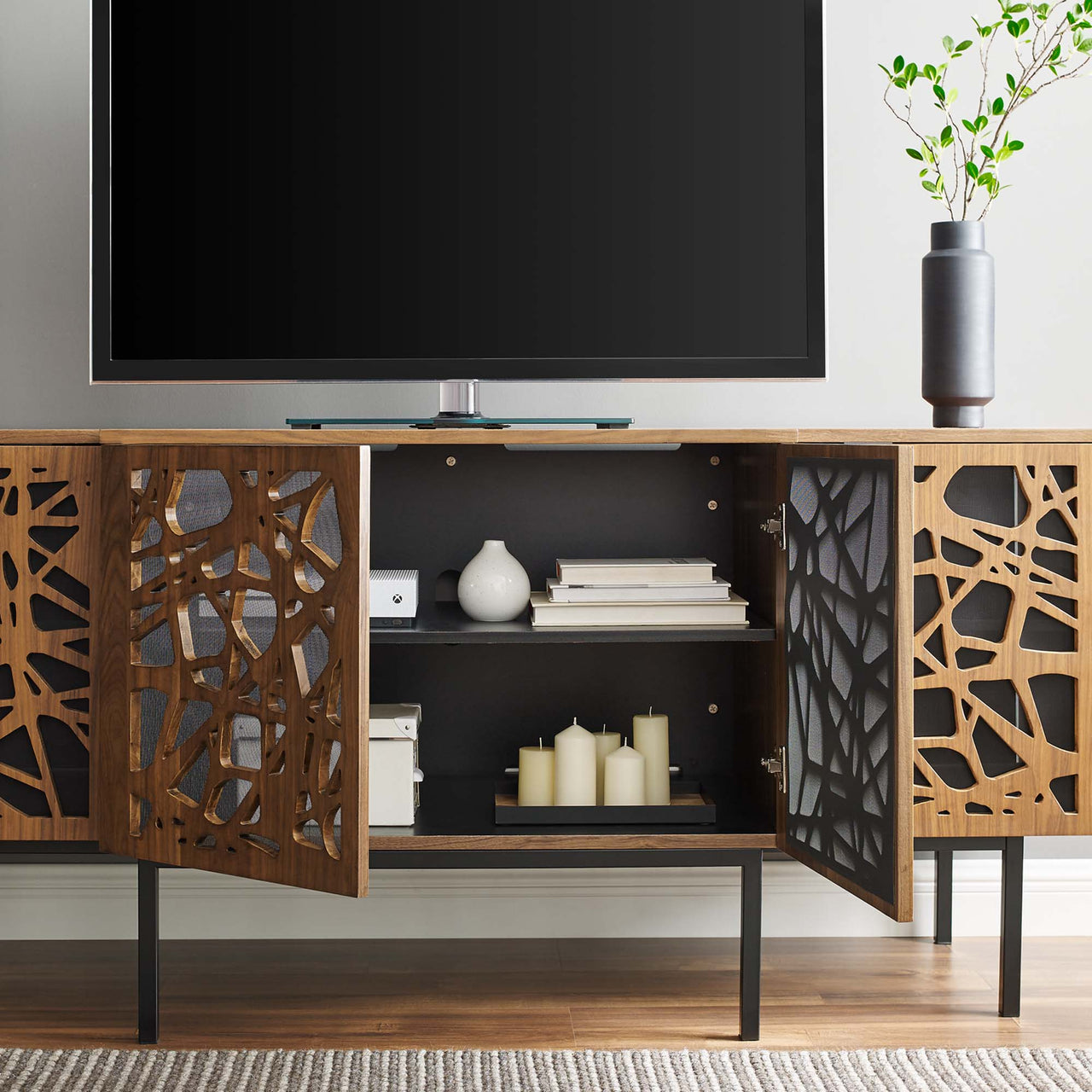 Avyrelle Sideboard | TV Stand, Walnut