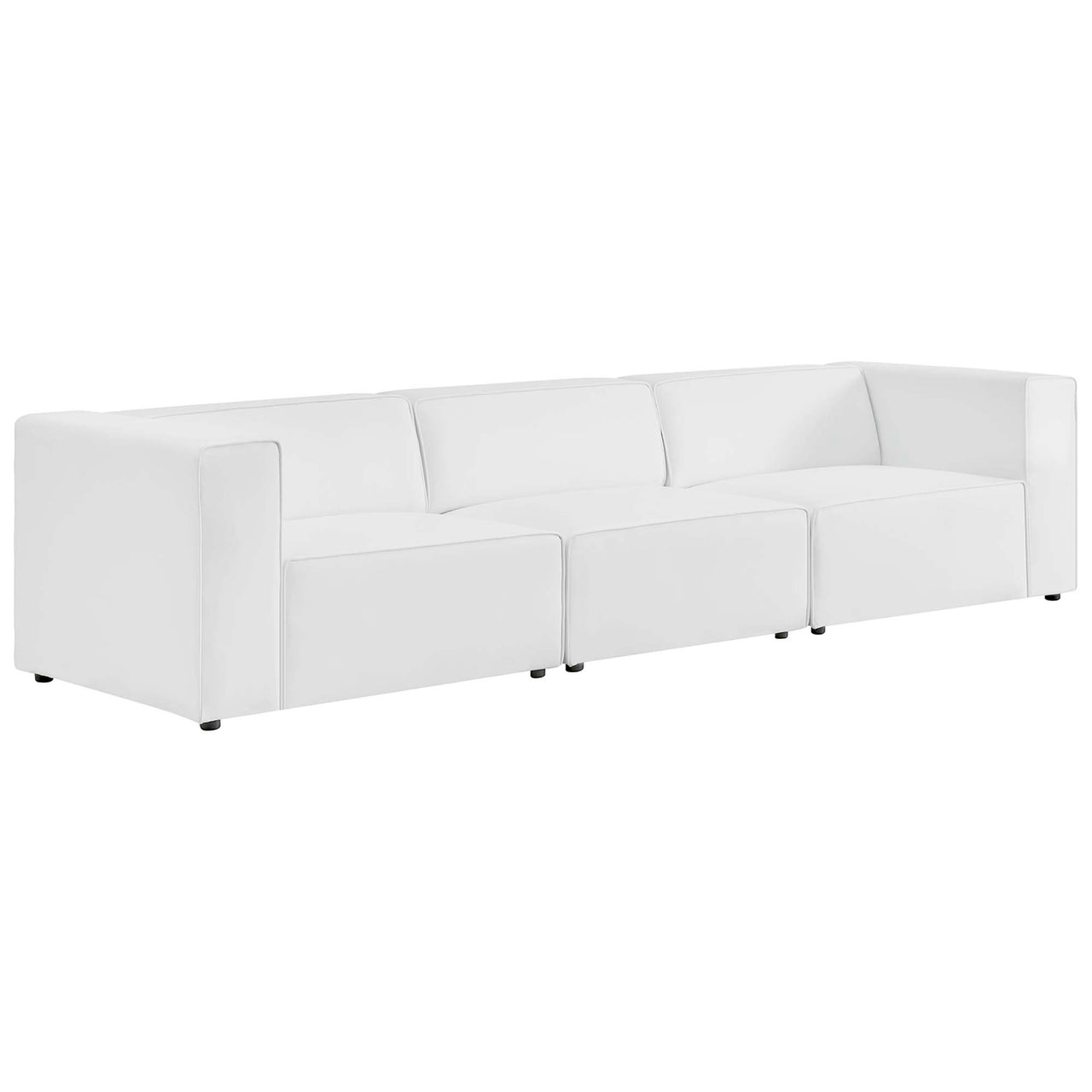 Coalesse 3-Piece Eco-Leather Sofa Sectional, White