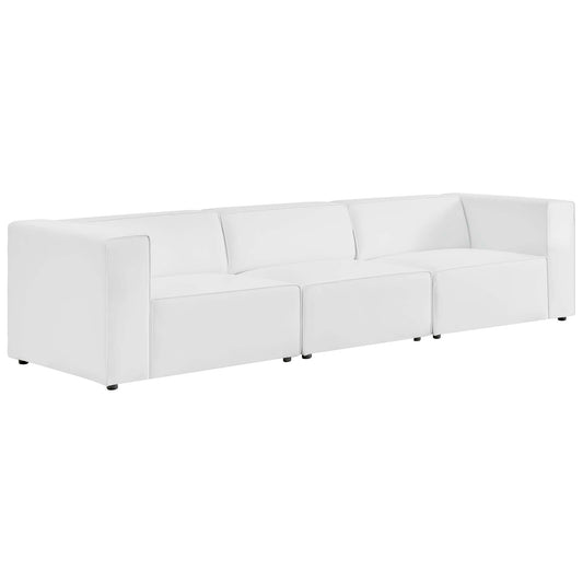 Coalesse 3-Piece Eco-Leather Sofa Sectional, White