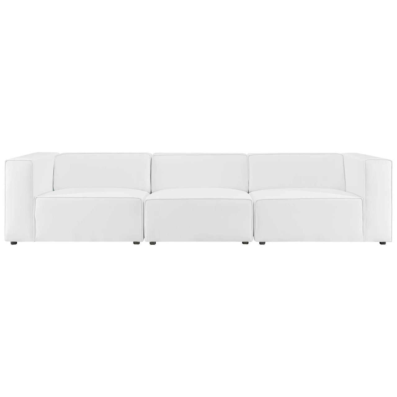 Coalesse 3-Piece Eco-Leather Sofa Sectional, White
