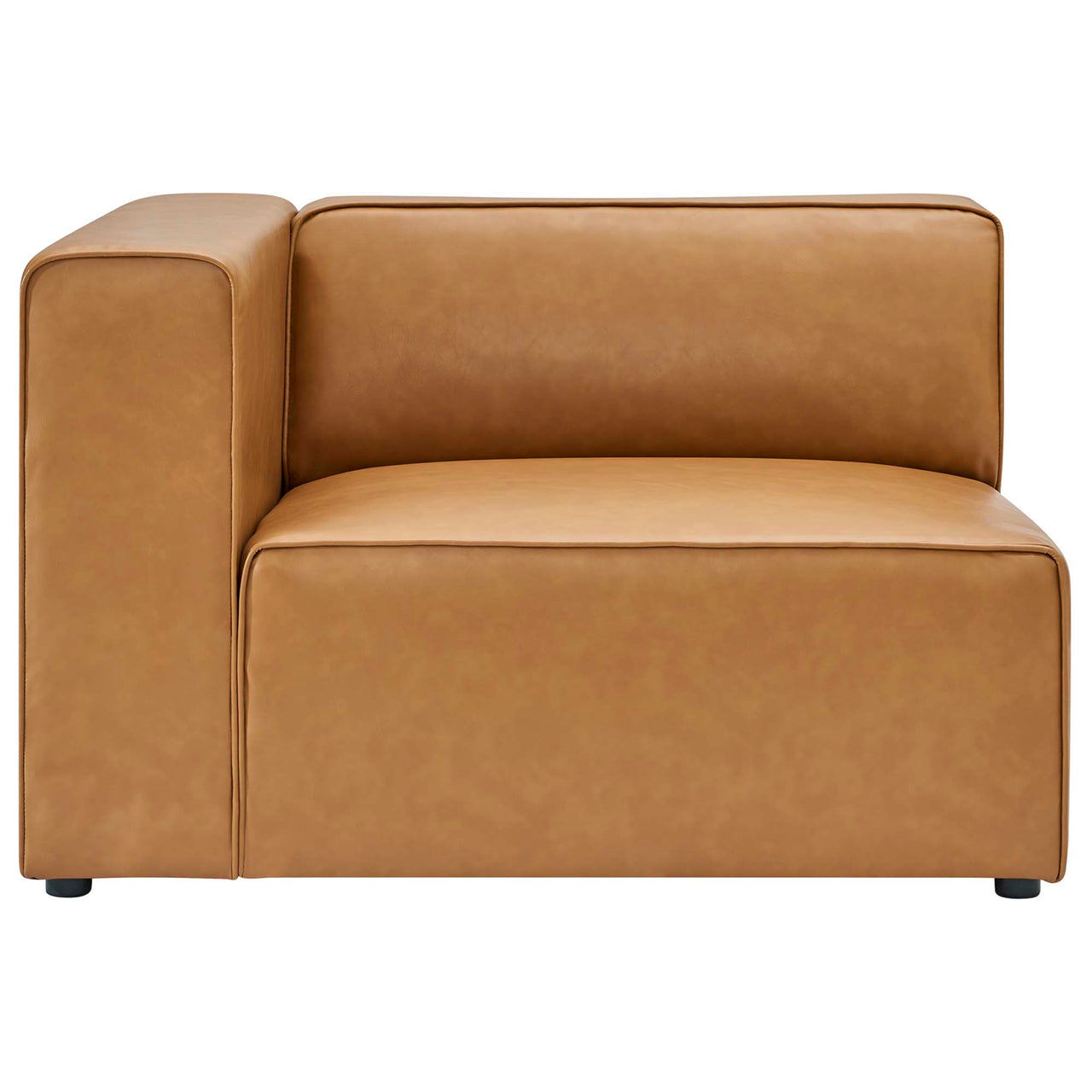 Coalesse 4-Piece Eco-Leather Sofa Sectional, Tan