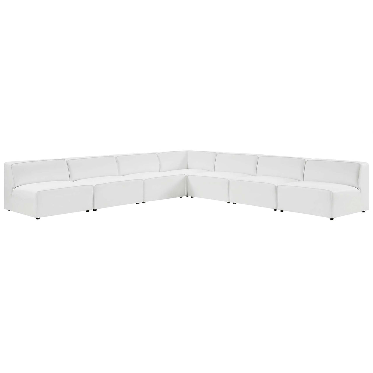 Coalesse 7-Piece Eco-Leather Sectional, White