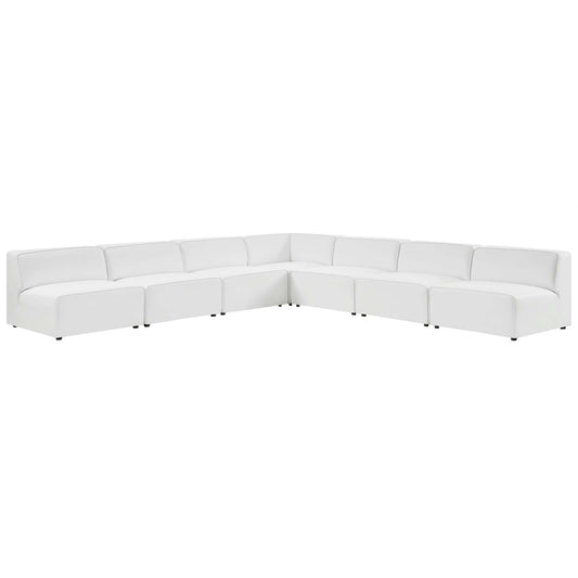Coalesse 7-Piece Eco-Leather Sectional, White