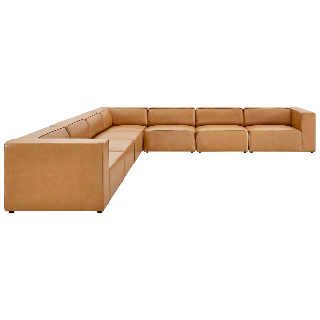 Coalesse 7-Piece Eco-Leather Sectional, Tan