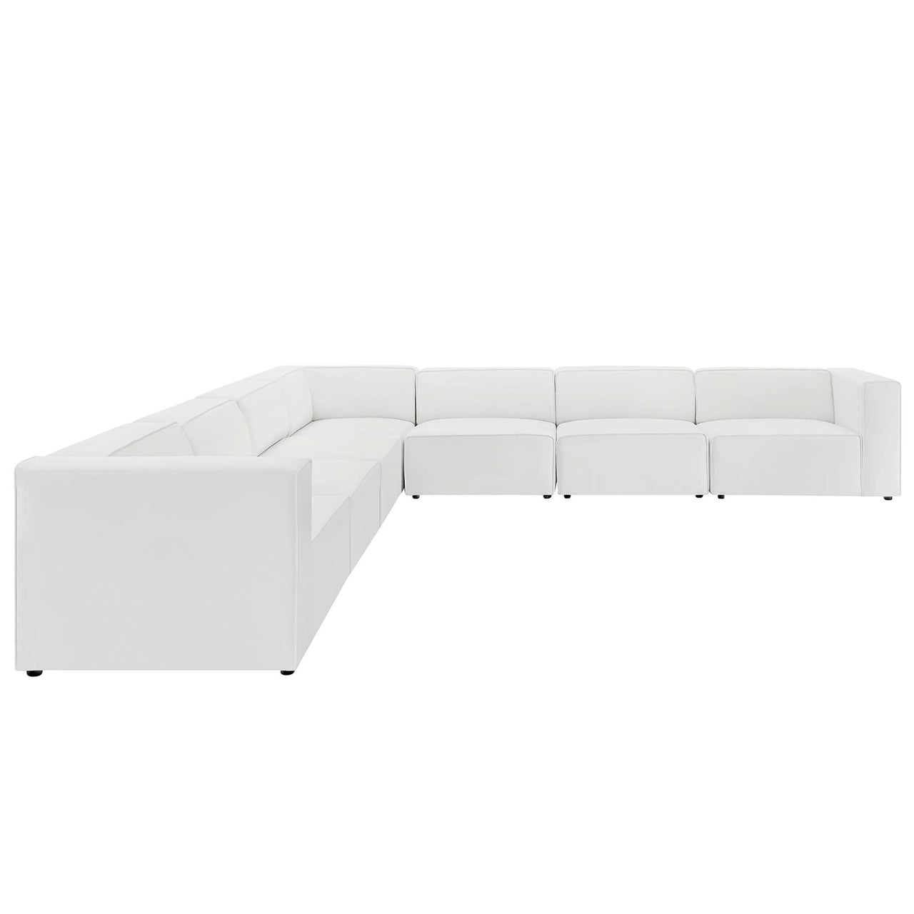 Coalesse 7-Piece Eco-Leather Sectional, White