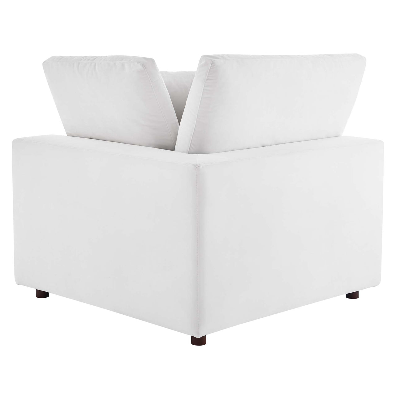 Angelic 4-Piece Cloudblend Velvet Sectional, White