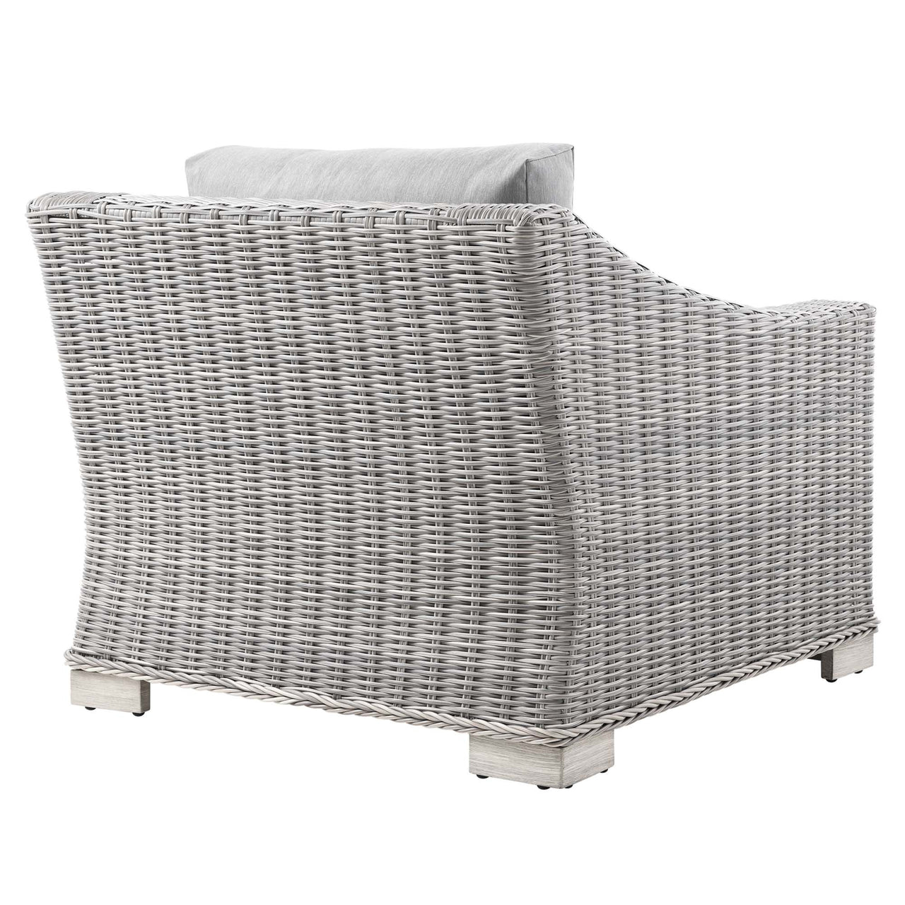 Corvara Alfresco Woven Armchair, Light Gray & Gray