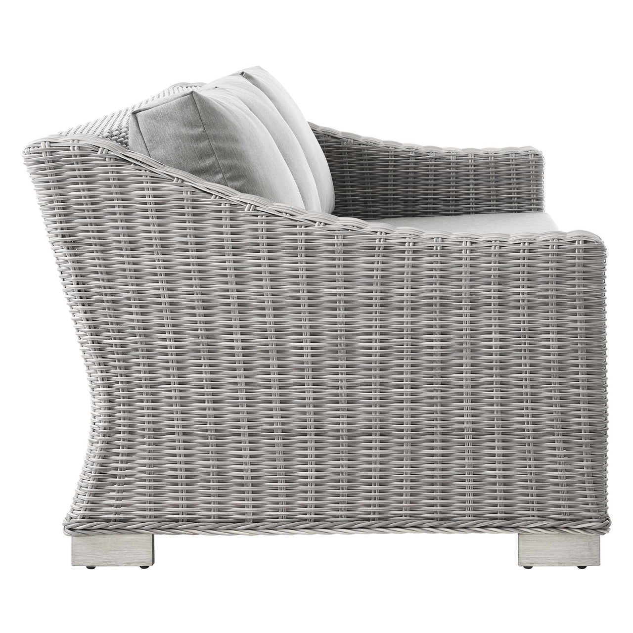 Corvara Alfresco Woven Sofa, Light Gray & Gray