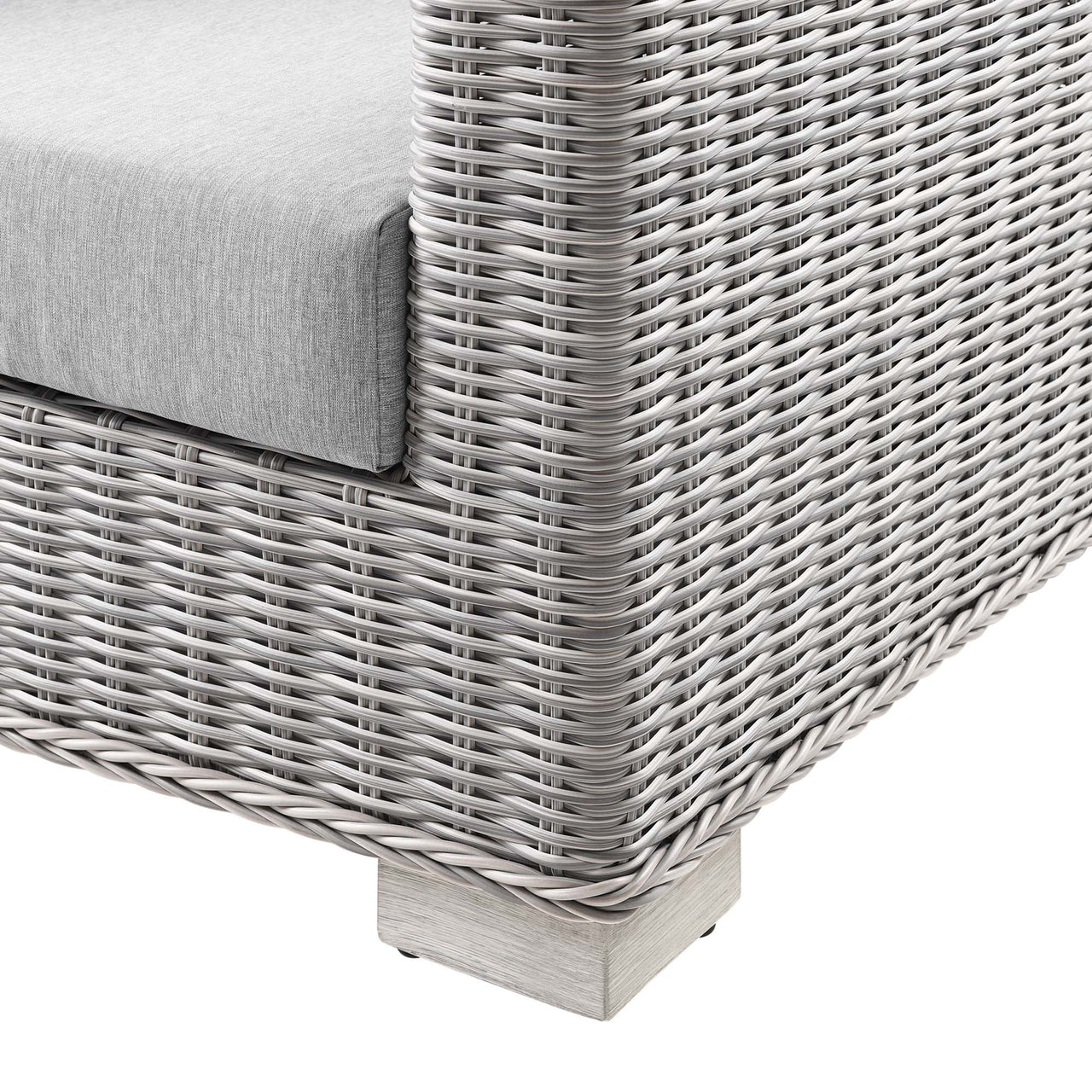 Corvara Alfresco Woven Sofa, Light Gray & Gray