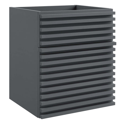 Ventra Floating Vanity Base with Storage, Extra Small, Gray