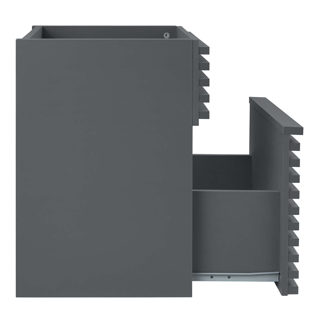 Ventra Floating Vanity Base with Storage, Extra Small, Gray