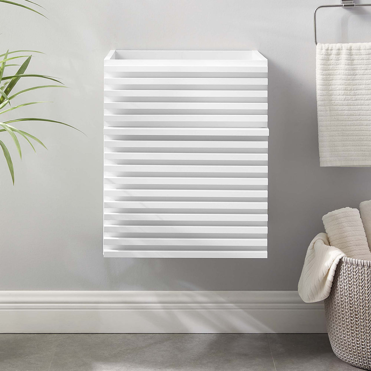 Ventra Floating Vanity Base with Storage, Extra Small, White