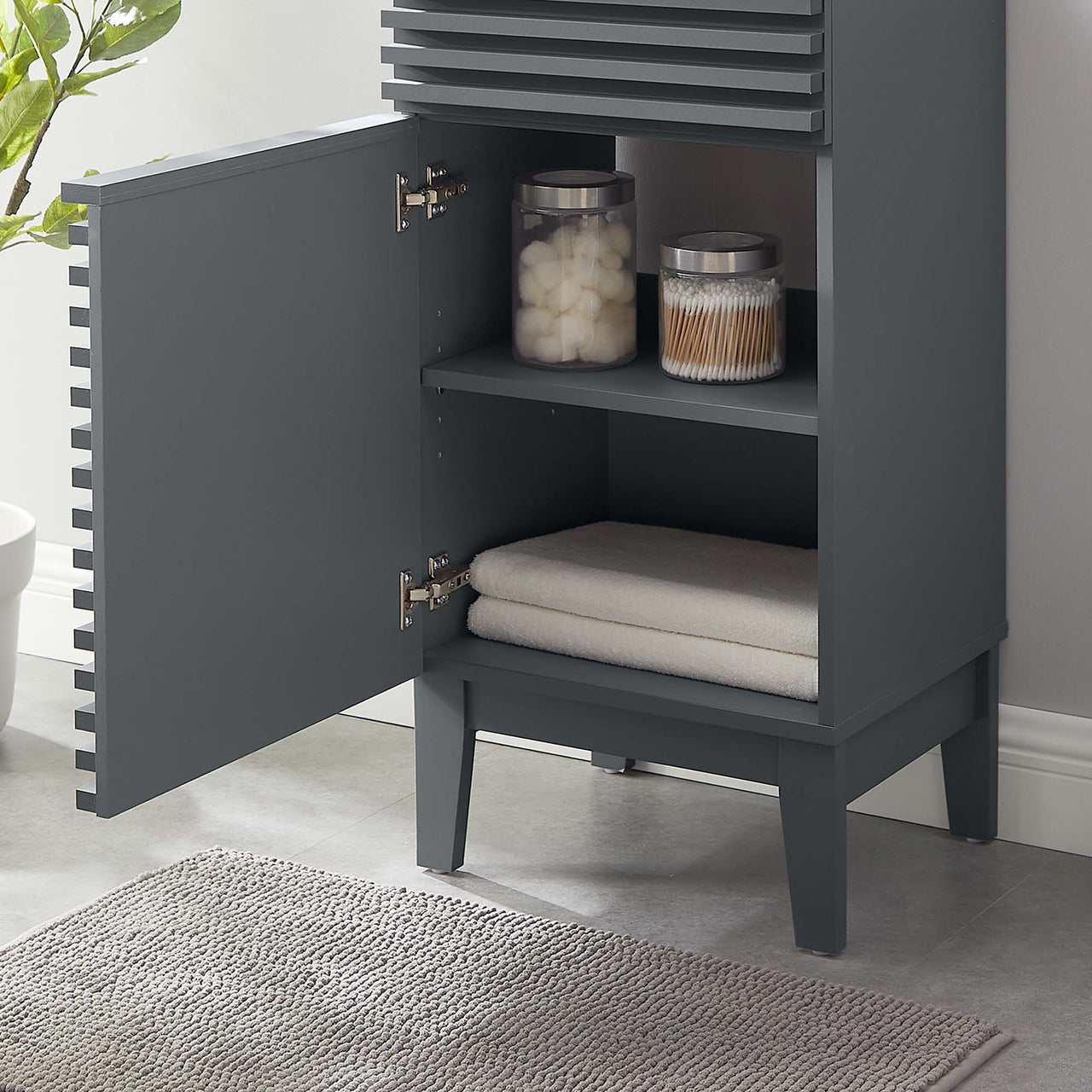 Ventra Vanity Base with Storage, Extra Small, Gray