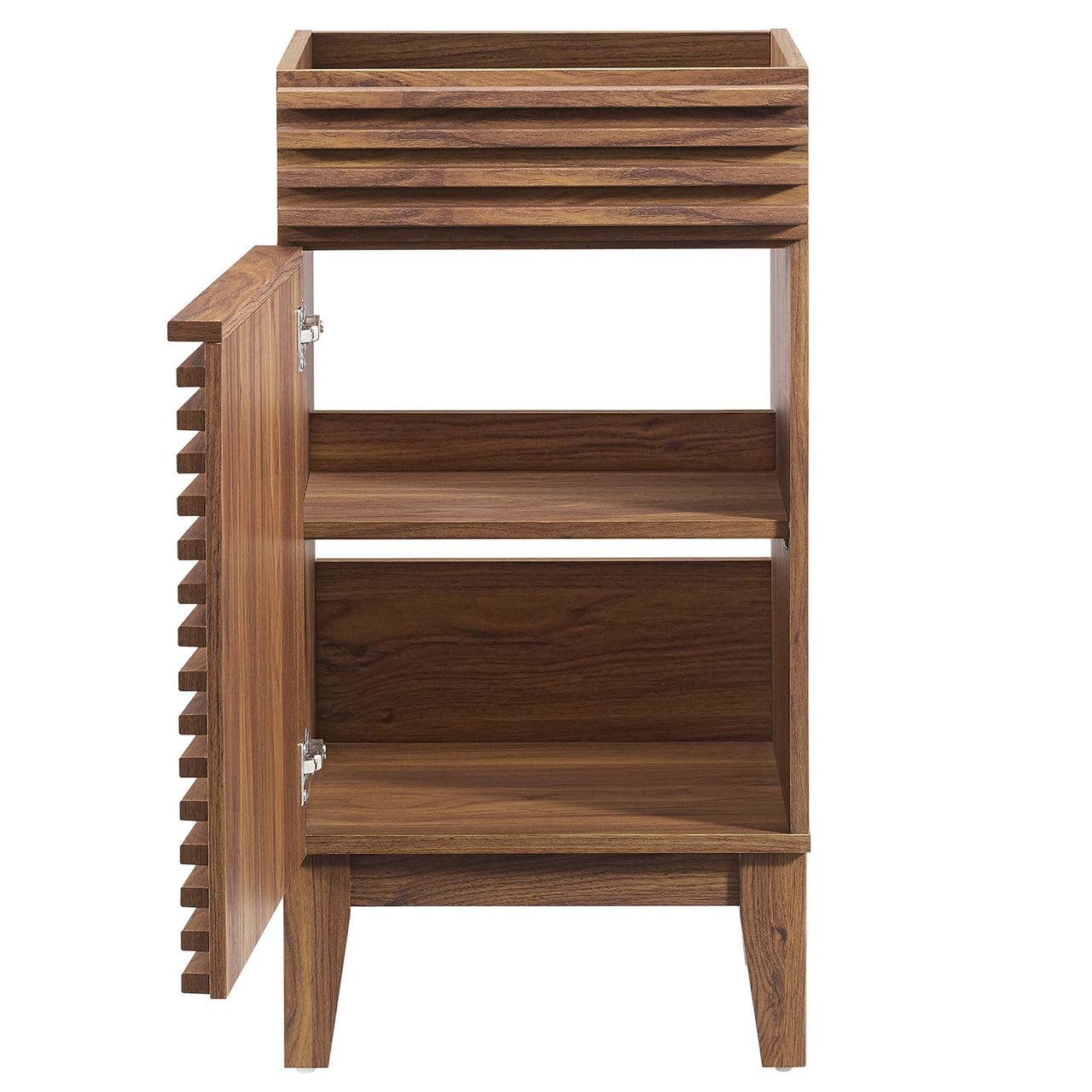 Ventra Vanity Base with Storage, Extra Small, Walnut