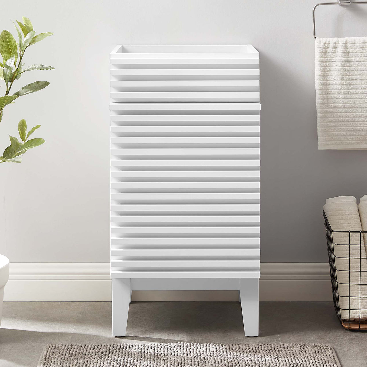 Ventra Vanity Base with Storage, Extra Small, White