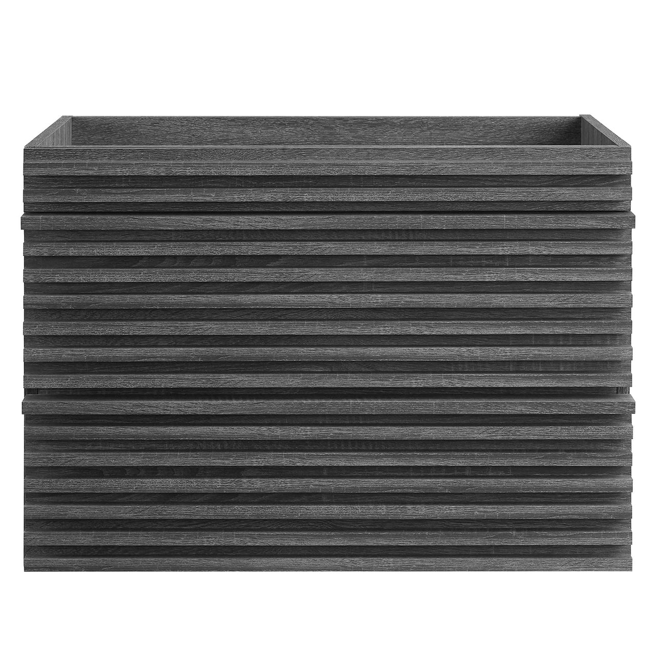 Ventra Floating Vanity Base with Storage, Medium, Charcoal