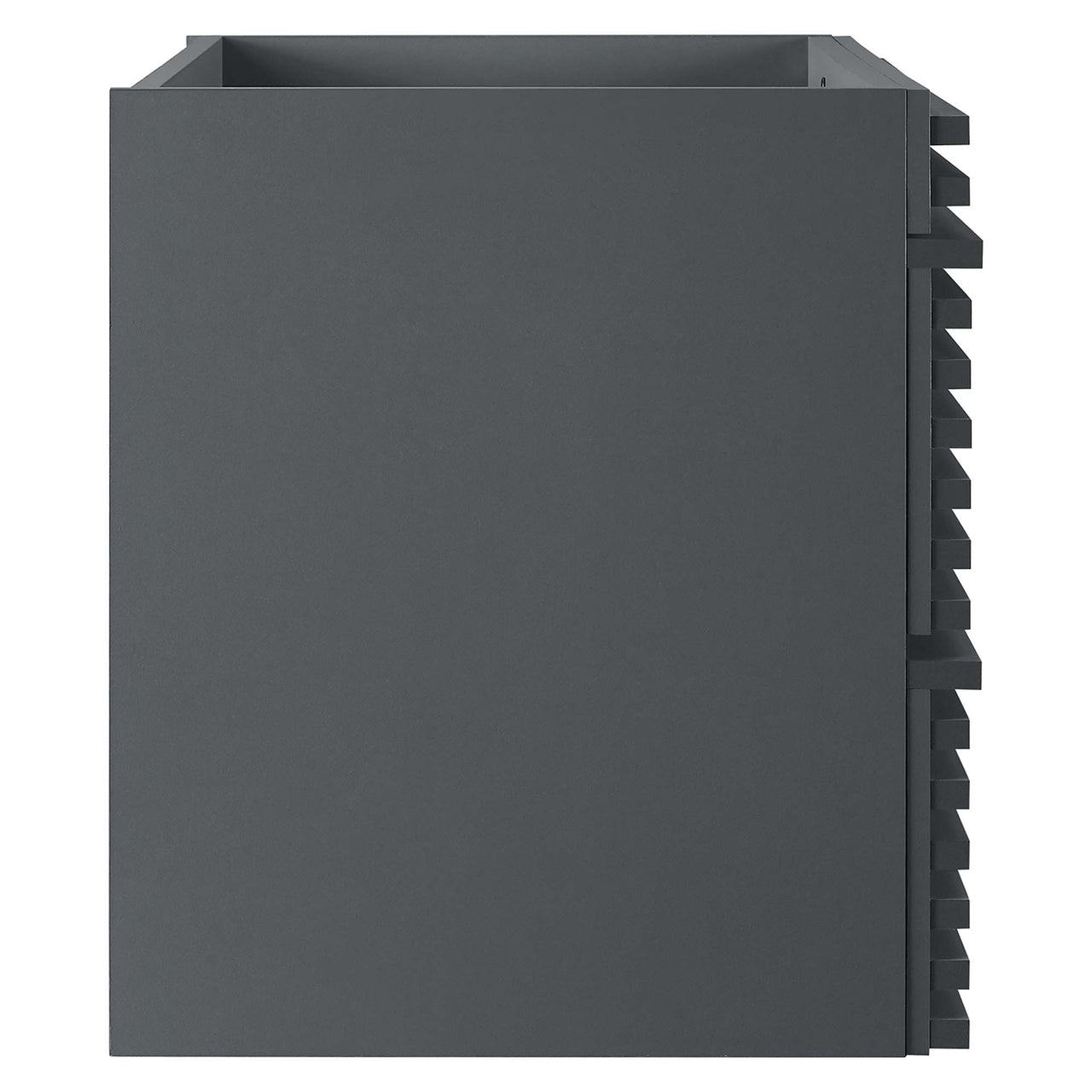 Ventra Floating Vanity Base with Storage, Medium, Gray