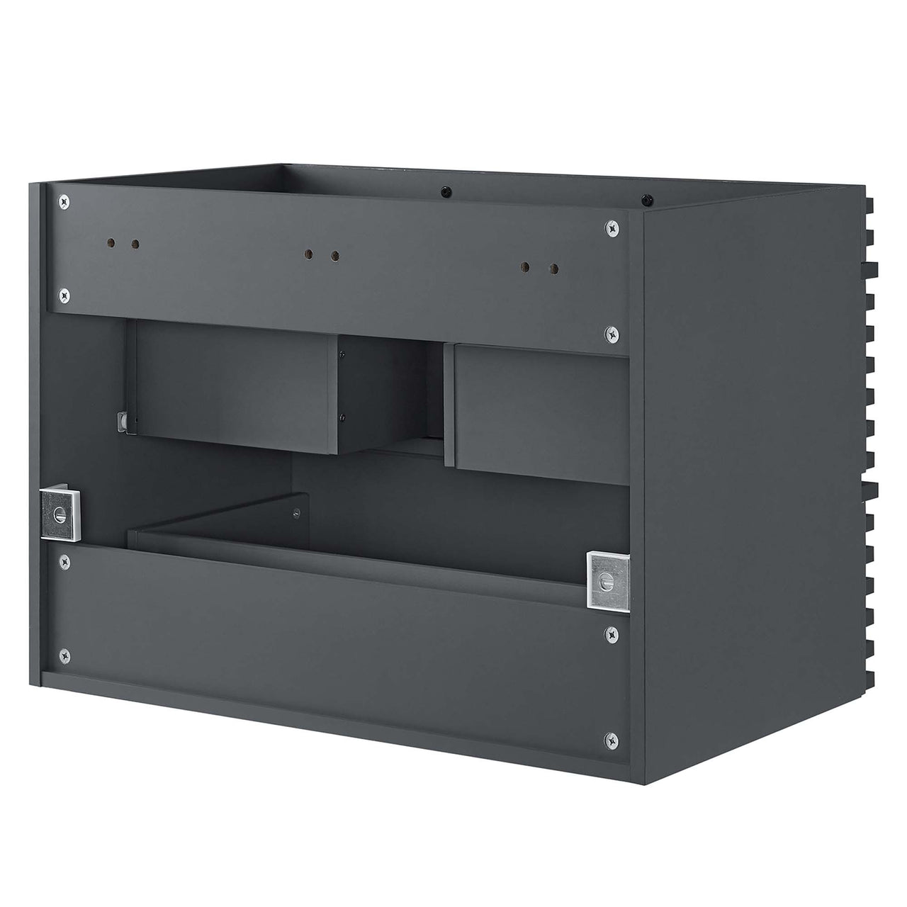 Ventra Floating Vanity Base with Storage, Medium, Gray