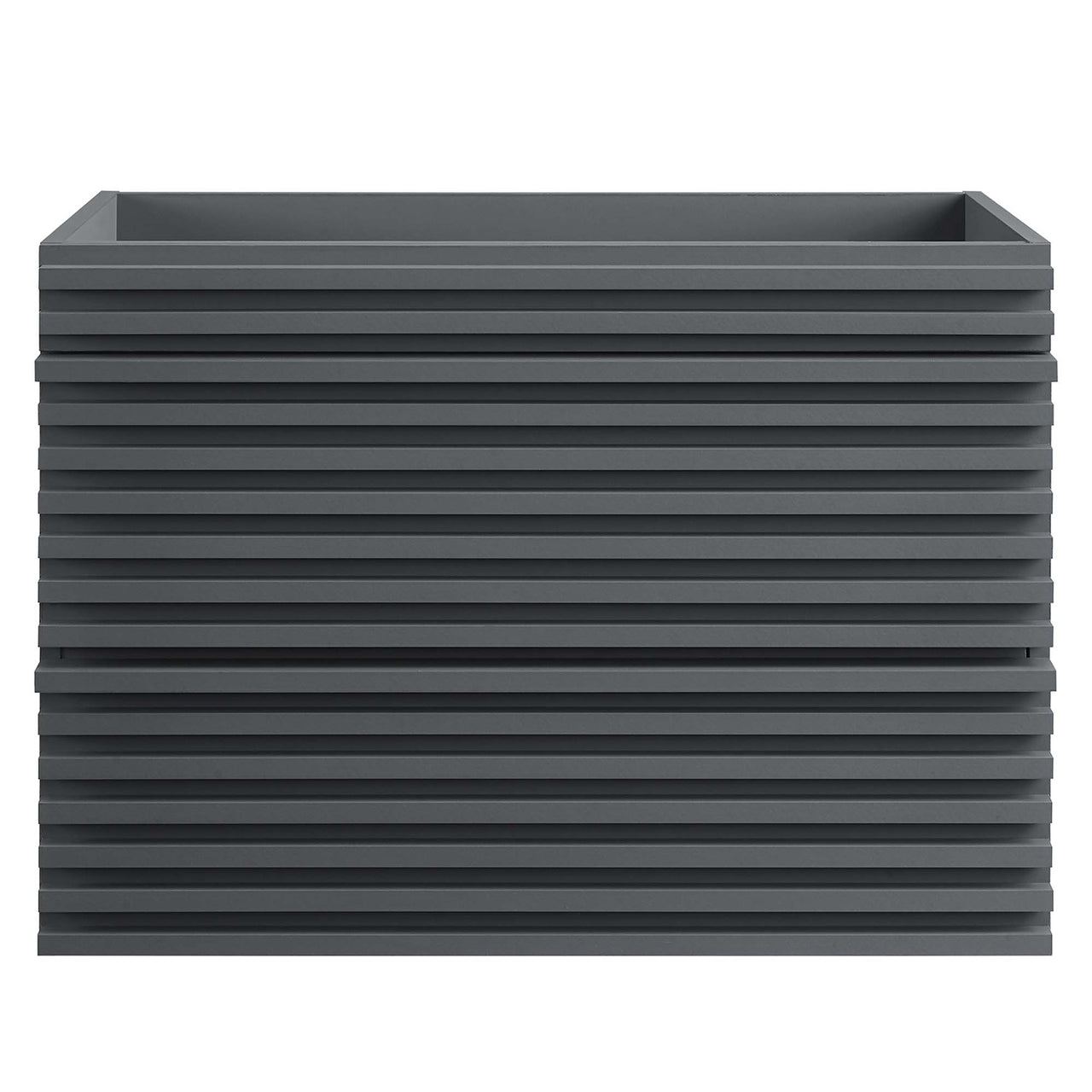 Ventra Floating Vanity Base with Storage, Medium, Gray