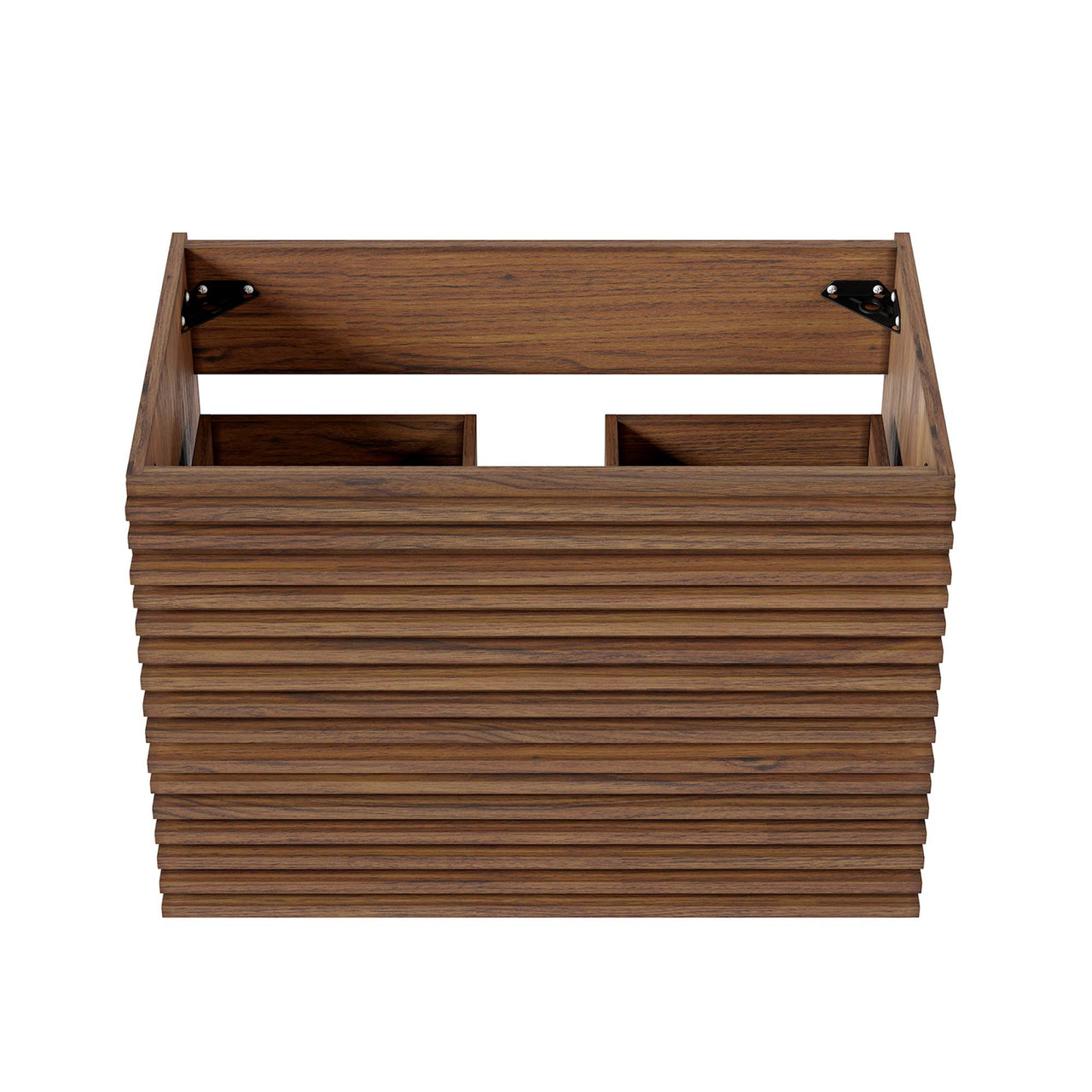 Ventra Floating Vanity Base with Storage, Medium, Walnut