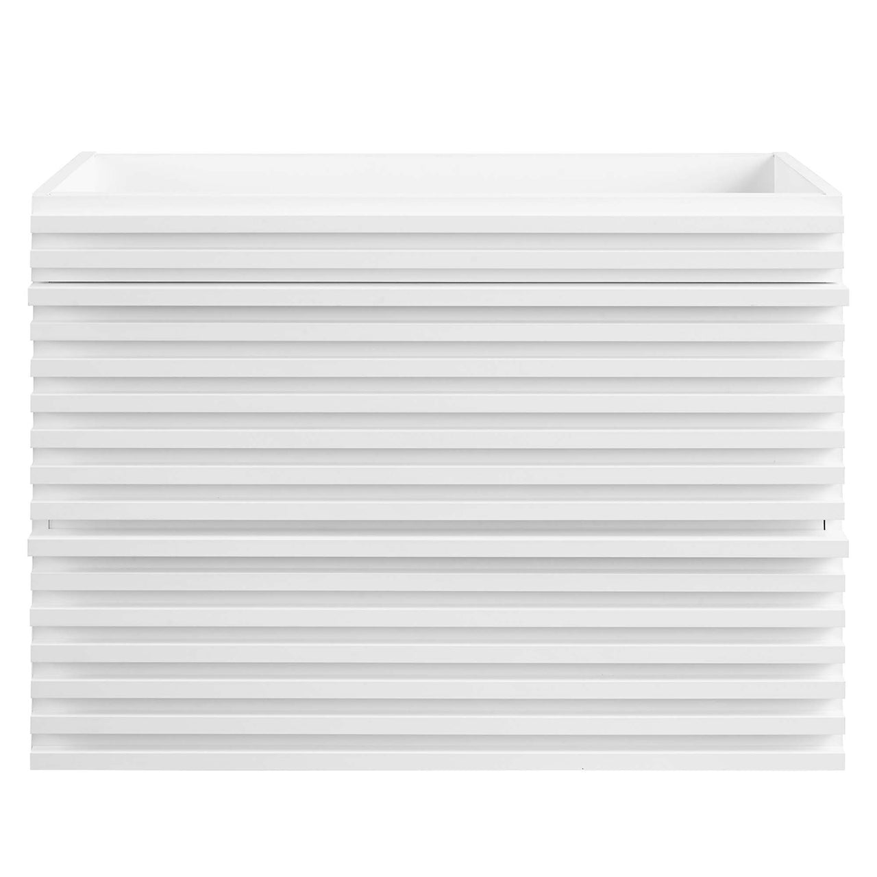 Ventra Floating Vanity Base with Storage, Medium, White