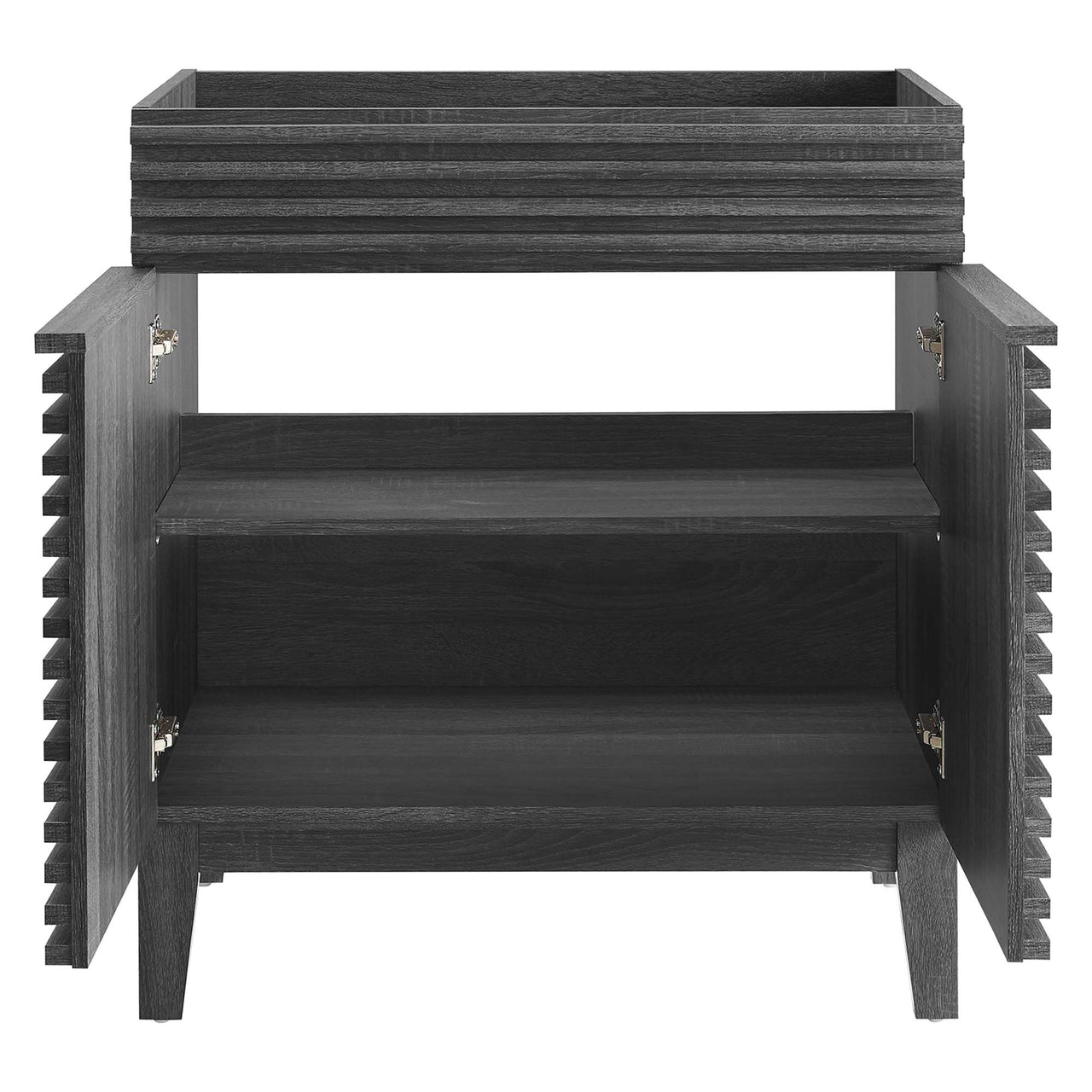 Ventra Vanity Base with Storage, Medium, Charcoal