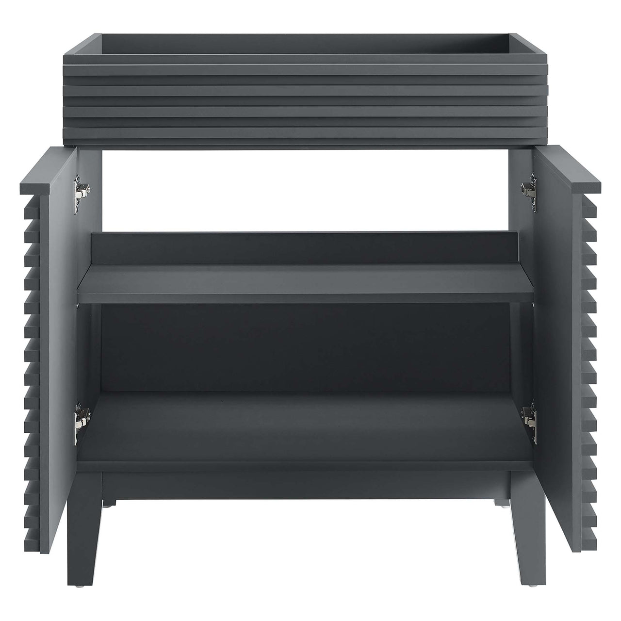 Ventra Vanity Base with Storage, Medium, Gray