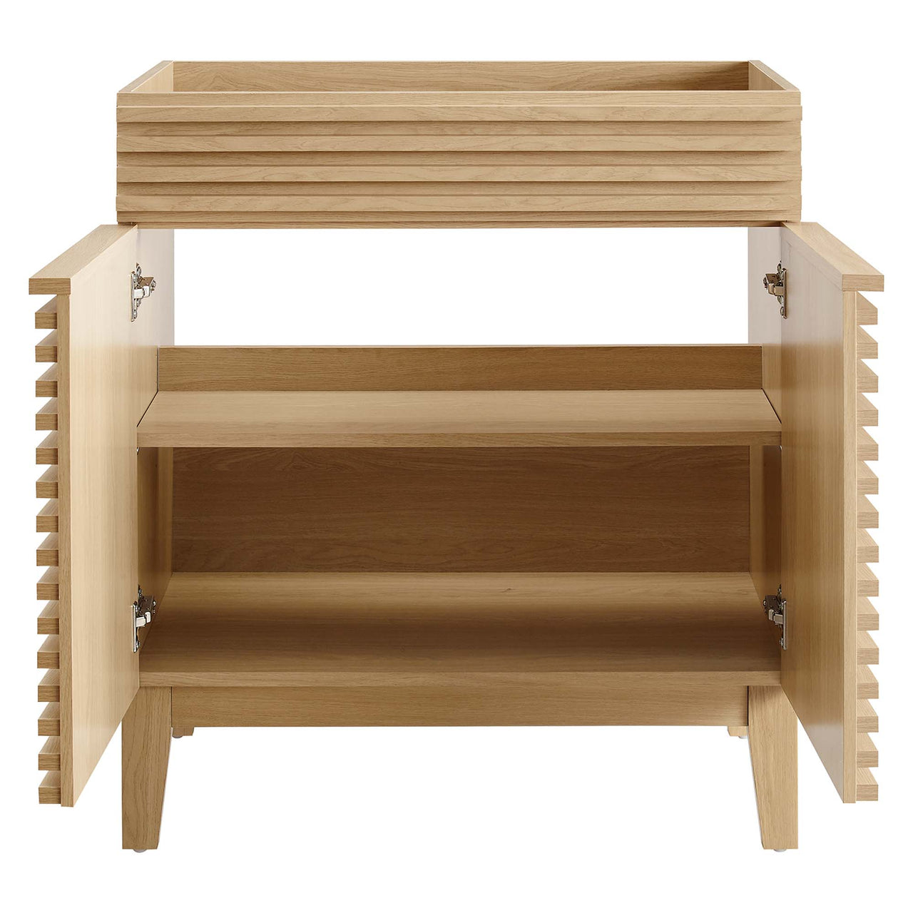 Ventra Vanity Base with Storage, Medium, Oak