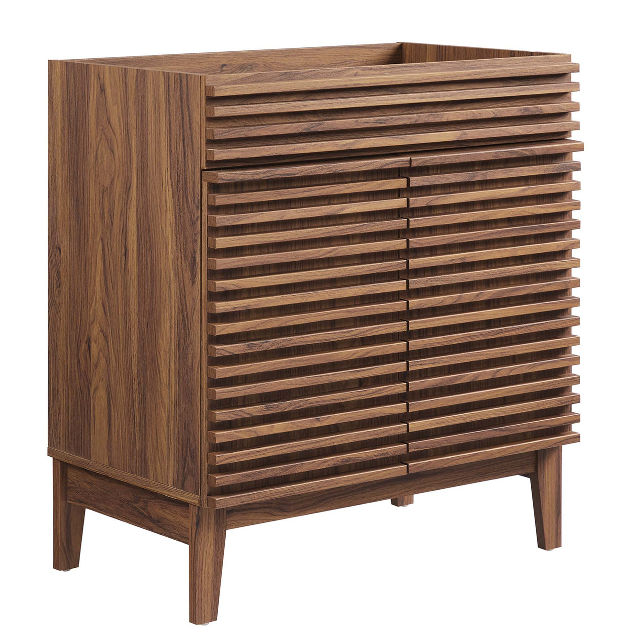 Ventra Vanity Base with Storage, Medium, Walnut