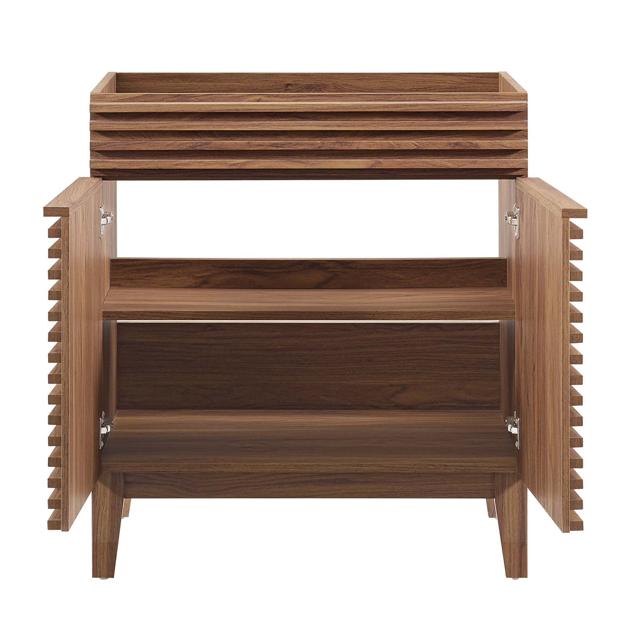 Ventra Vanity Base with Storage, Medium, Walnut