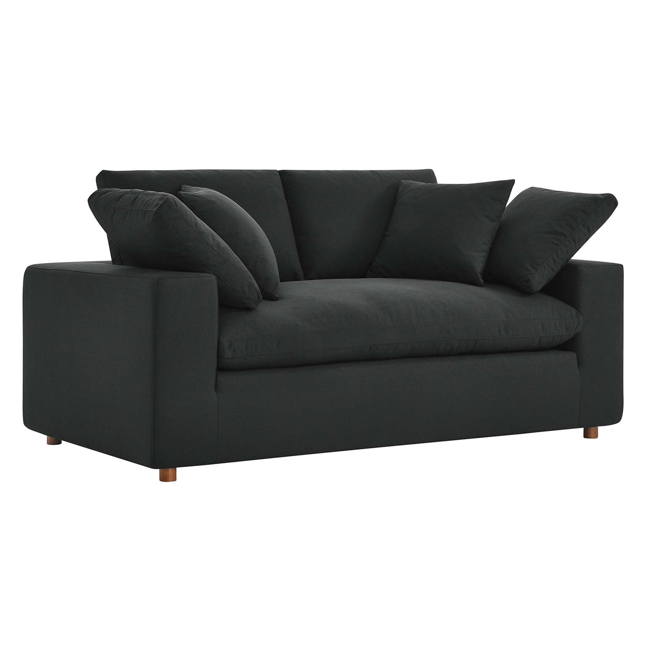 Angelic Cloudblend Loveseat, Black